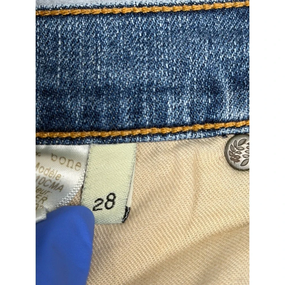 Rag and Bone The Dre Womens Jeans Size 28 Blue Wash Stretch Denim Made USA